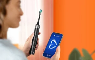 Szczoteczka soniczna do zębów z aplikacją, zestawem końcówek, etui oraz sterylizatorem UV S2+HD2 (czarna) - Szczoteczki elektryczne - miniaturka - grafika 6