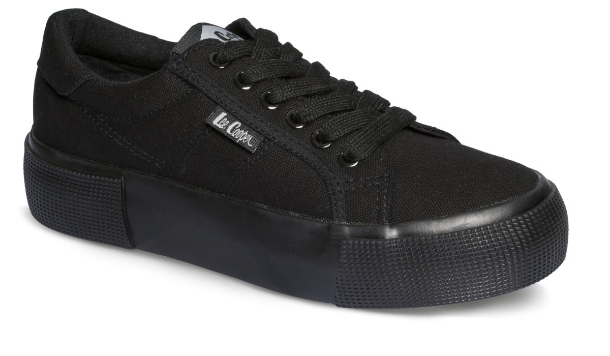 Lee Cooper, Trampki damskie, LCW-22-31-0885L, Czarne, Rozmiar 40