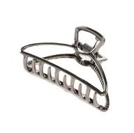 Ozdoby do włosów - Spinka do włosów elegancka ozdoba solidna szczęka zacisk klamra czarna - miniaturka - grafika 1