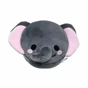 Akcesoria do fotelików - Pluszowa poduszka podróżna SŁOŃ          z maseczką - miniaturka - grafika 1