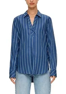 Bluzki damskie - s.Oliver damska bluzka z długim rękawem, niebieska 38, niebieski, 38 - miniaturka - grafika 1