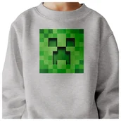 Bluzy dla dziewczynek - BLUZA DZIECIĘCA MINECRAFT 146-152 DLA DZIEWCZYNKI CHŁOPCA JAKOŚĆ - miniaturka - grafika 1