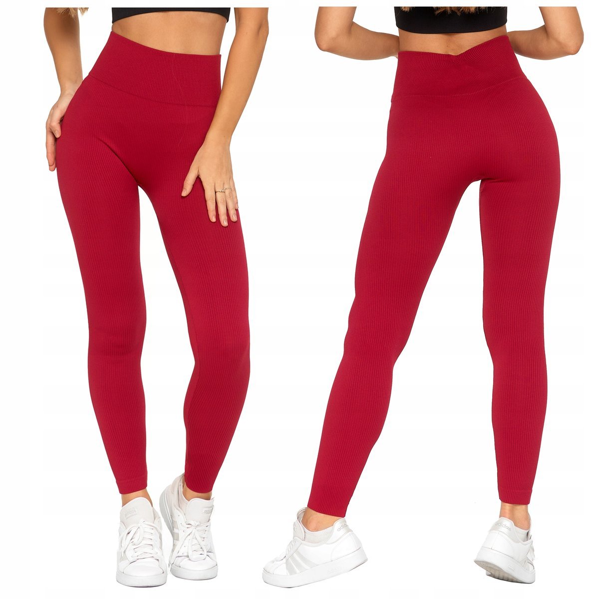 Legginsy z Wysokim Stanem Kryjące Getry Klasyczne Miękkie Wygodne MORAJ S/M