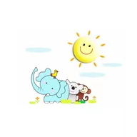 Lampy ścienne - Milagro LED Kinkiet dziecięcy LED/1W/3xAAA słońce - miniaturka - grafika 1