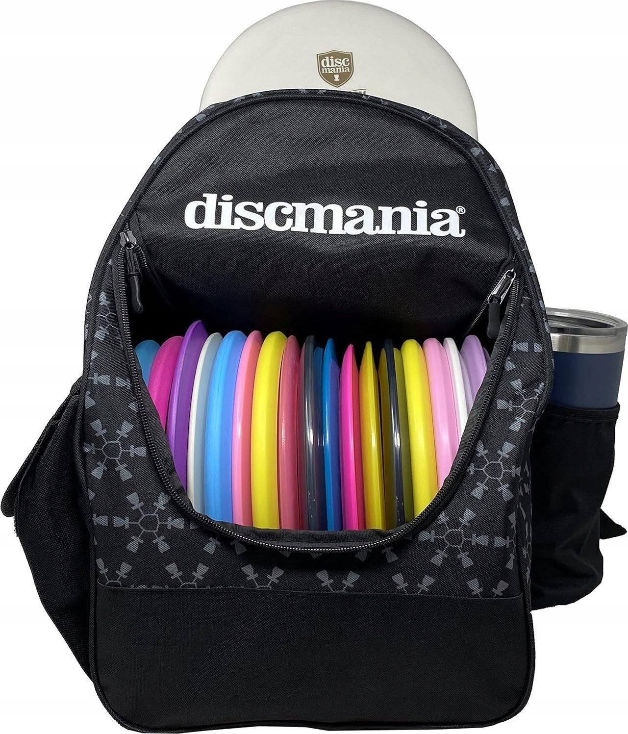 Plecak turystyczny Discmania Diskgolfo kuprinė diskams Fanatic Go juodas