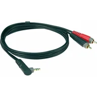 Kable - Klotz o wyglądzie pnia 1 X wtyk typu jack 3,5 MM 3 pol. (2,0 m) M/2 X cinch ay7 a-0200 AY7A0200 - miniaturka - grafika 1
