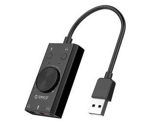 Orico Zewnętrzna wielofunkcyjna karta dźwiękowa USB-A - czarna - Karty dźwiękowe - miniaturka - grafika 1