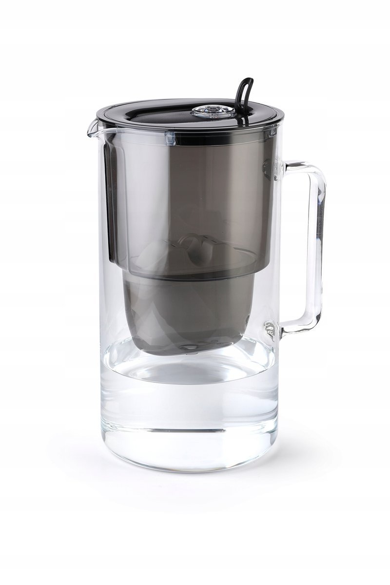 Dzbanek filtrujący szklany Aquaphor Glass 2,5l z wkładem Maxfor+ H, czarny