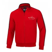 Odzież taktyczna i umundurowanie - Bluza rozpinana Pit Bull Oldschool Polly-Terry Nelson '24 - Czerwona S - miniaturka - grafika 1