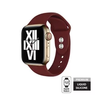 Akcesoria do smartwatchy - Apple Crong Pasek Crong Liquid Band Pasek Watch 38/40 mm bordowy CRG-40LQB-BDX - miniaturka - grafika 1