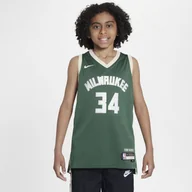 Swetry męskie - Koszulka dla dużych dzieci Nike NBA Swingman Milwaukee Bucks 2023/24 Icon Edition - Zieleń - miniaturka - grafika 1