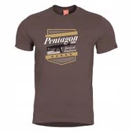 Koszulki męskie - Koszulka męska bawełniana T-Shirt Pentagon Acr Terra Brown M - miniaturka - grafika 1