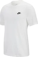 Koszulki męskie - Nike T-shirt sportswear Club biały r. S - miniaturka - grafika 1
