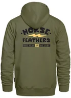 Bluzy męskie - bluza męska HORSEFEATHERS IGNITE SWEATSHIRT Loden Green - miniaturka - grafika 1