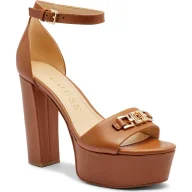 Sandały damskie - Guess Skórzane sandały - miniaturka - grafika 1