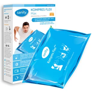 Sanity Flex, kompres żelowy w pokrowcu, max, 19 cm x 30 cm, 1 sztuka - Apteczki i materiały opatrunkowe - miniaturka - grafika 1