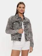 Kurtki damskie - Guess Kurtka jeansowa Clarette W4RN62 D56B3 Szary Regular Fit - miniaturka - grafika 1