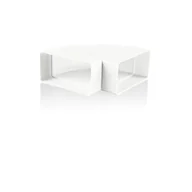 Łączniki, trójniki, kształtki - Kolanko poziome multivent 90 st. biały - miniaturka - grafika 1