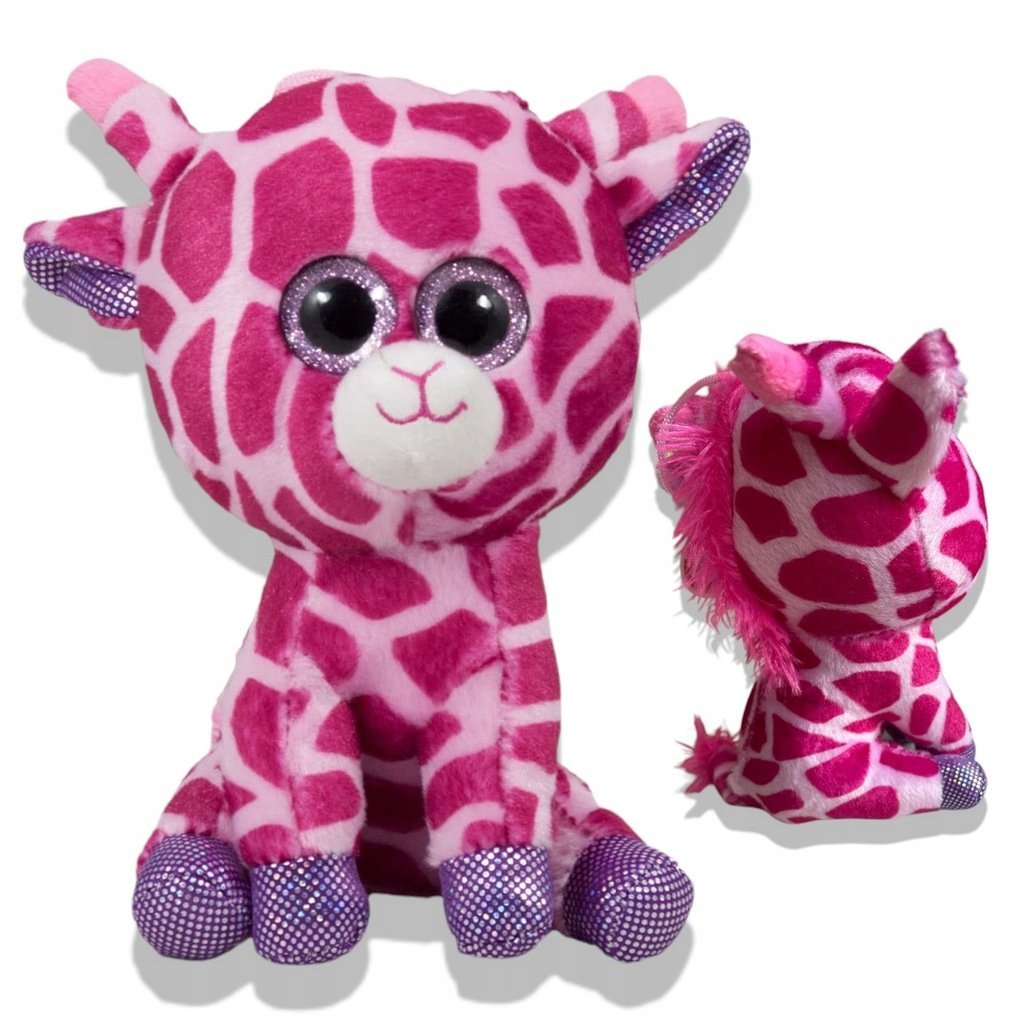 Pluszak Różowa Żyrafa Maskotka Pluszowa dla dzieci Miś Przytulanka 20 cm