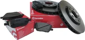 Klocki hamulcowe - brembo Tarcze klocki hamulcowe przednie BREMBO Jeep Renegade 09.A721.11+P23164 - miniaturka - grafika 1