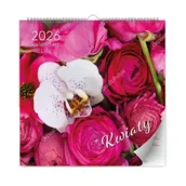 Kalendarze - Kalendarz 2026 ścienny lux kwiaty - miniaturka - grafika 1