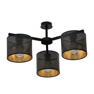 Emibig Jordan lampa sufitowa 3-punktowa czarna/złota 1144/3 1144/3 - Lampy sufitowe - miniaturka - grafika 2