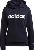 Bluzy damskie - Adidas Bluza damska adidas Essentials Hoodie granatowa H07797 - miniaturka - grafika 1