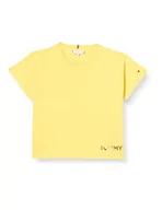 Koszulki dla dziewczynek - Tommy Hilfiger Koszulka dziewczęca Tommy metaliczna folia S/S t-shirt, podeszwa, 80 - miniaturka - grafika 1