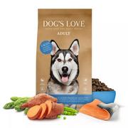 Sucha karma dla psów - DOG'S LOVE Ente - łosoś z batatami i spiruliną (12 kg) - miniaturka - grafika 1
