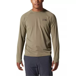Koszulka sportowa z długim rękawem Crater Lake Long Sleeve Crew - zielona - Bluzy sportowe męskie - miniaturka - grafika 1