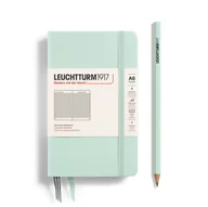 Notesy i bloczki - Notatnik Leuchtturm1917 Pocket A6, twarda oprawa, kratka, Mint Green - miniaturka - grafika 1