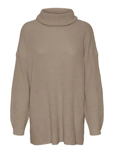 Vero Moda Golf w kolorze beżowym - Swetry damskie - miniaturka - grafika 1