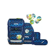 Plecaki - ergobag Plecak dla dzieci, uniseks, Prime School, Brześ spadający - niebieski, Einheitsgröße, Zestaw z tornistrem - miniaturka - grafika 1