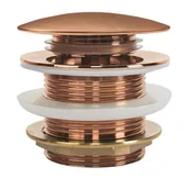 Wanny - Rea Korek wannowy uniwersalny Klik-Klak Rea Miedź Szczotkowana - miniaturka - grafika 1