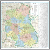 Mały naukowiec - Województwo lubelskie mapa ścienna na podkładzie do wpinania - pinboard, 1:200 000, ArtGlob - miniaturka - grafika 1