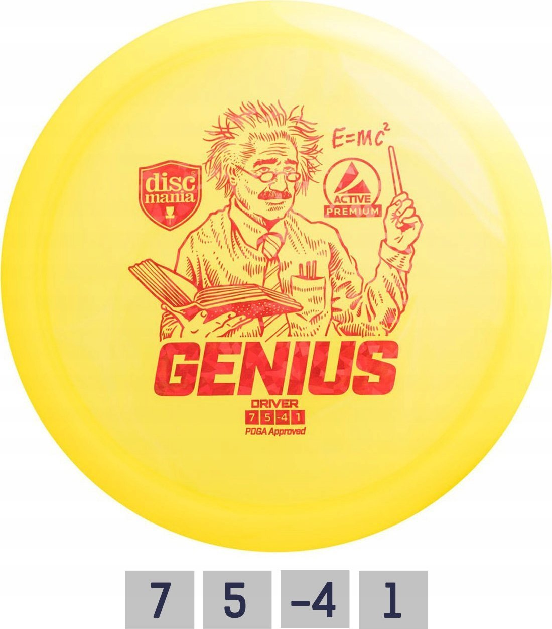 Discmania Diskgolfo diskas Fairway Driver GENIUS Active Premium Geltona