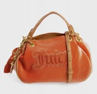 Plecaki worki - Juicy Couture Peach Velvet Primerose Double Handle Grab Bag - miniaturka - grafika 1