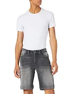 Spodenki damskie - camel active Szorty jeansowe Slim Fit z 5 kieszeniami Bermudy (szorty) Mężczyźni, czarny,34I - miniaturka - grafika 1