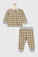 Piżamy damskie - Guess piżama dziecięca kolor szary z nadrukiem - miniaturka - grafika 1