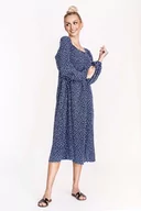 Sukienki - Sukienka z opuszczanymi ramionami Ann Gissy niebieska (DLY018) - miniaturka - grafika 1