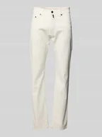 Spodnie męskie - Jeansy o kroju tapered fit z 5 kieszeniami model ‘Lyon’ - miniaturka - grafika 1