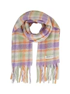Apaszki i szaliki damskie - TOM TAILOR Denim Szalik damski, 32561 - Green Lavender Check, jeden rozmiar - miniaturka - grafika 1