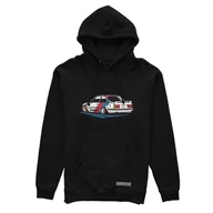 Odzież do sportów motorowych - Czarna bluza z kapturem BMW E30 Pandem-S - miniaturka - grafika 1