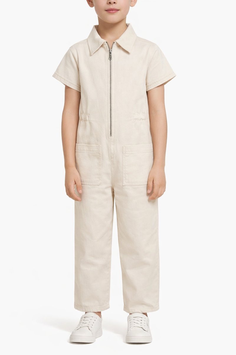 UNITED COLORS OF BENETTON KREMOWY KOMBINEZON DZIECIĘCY 168CM 1I4A