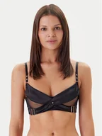 Biustonosze - Hunkemöller Biustonosz z fiszbiną Colette 301142 Czarny - miniaturka - grafika 1