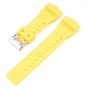 Opaska Pasek Bransoleta Smooth Casio G-Shock Ga-100 Ga-110 Gd-100 G-8900 Żółta - Akcesoria do smartwatchy - miniaturka - grafika 1