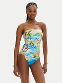 Stroje kąpielowe - Seafolly Strój kąpielowy South Pacific 11099-211 Kolorowy - miniaturka - grafika 1