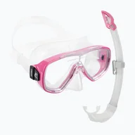 Maski do nurkowania - Zestaw do nurkowania Cressi Onda + Mexico clear/pink - miniaturka - grafika 1