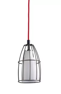 Kaspa LAMPA wisząca FRAME S 10332101 szklana OPRAWA Zwis IP20 klatka drut Biały - Lampy sufitowe - miniaturka - grafika 1