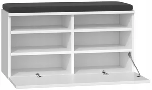 Szafka Na Buty Siedzisko Schowek Riva Biel Mat - Moda i Uroda OUTLET - miniaturka - grafika 1